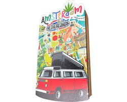 Houten Sleutelkastje voor binnen - Industrieel - Amsterdam - Sleutelrekje - Metalen klep - Interieur - Decoratie