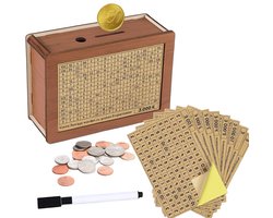 Houten Spaarpot voor Volwassenen - Helpt bij het Ontwikkelen van de Spaargewoonte (€5000)