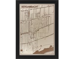 Houten stadskaart van Bergambacht