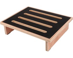 Houten Stapstoel voor Volwassenen met Antislip - Houten Kruk voor Senioren - 1200kg Toiletkruk - Voetensteun voor Kinderen (Bruin)