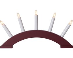 Houten Ster Raamdecoratie Rood