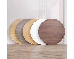 Houten Tafelblad - Tafeloppervlak - Eettafel Maken - Gladde Randen - 40 Inch Rond - Grijze Eik