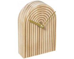 houten tafelklok , beige