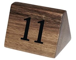 Houten Tafelnummer Borden Set van 10 - Decoratie voor Restaurant