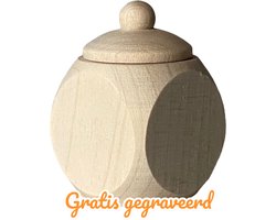 Houten tandendoosje - Gratis gegraveerd met naam - Babycadeau - tanden wisselen - baby kado