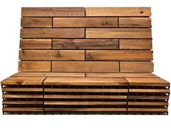 Houten Terrastegels - Vlonder Balkon - Buiten Vloer - Makkelijk Kliksysteem - 1.10 m² Set - Bruin