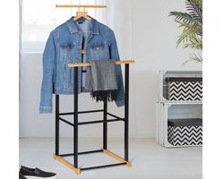 Houten TOM dressboy in industriële stijl met metaallook – hoogwaardige kwaliteit – duurzaam materiaal – stijlvol ontwerp – geschikt voor dagelijks gebruik – moderne uitstraling – comfort en functional