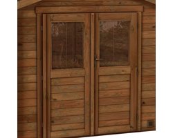Houten Tuinhuis met Bitumen Dak en Dubbele Deur 269 x 241 cm - 4,9 m²