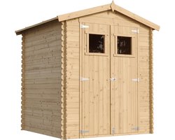 Houten tuinhuis opslag schuur fietsenberging 2.8 m² met licht doorlatend dakraam