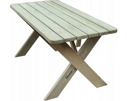 Houten Tuintafel 120cm – Premium - Extra Stevig & Landelijke Tuin tafel - Weerbestendig & Eenvoudige Montage - Andy