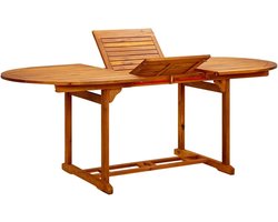 Houten Tuintafel - Eettafel Buiten - Buiten Dineren - Uitschuifbaar Ontwerp - 200 cm - Houtkleur