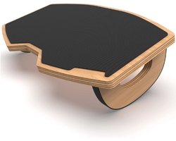 Houten Voetensteun Bureau - Beensteun Ontworpen In Duitsland - Antislip Voetsteun Met Kantelfunctie - Comfortabele Voetenbank Voor Kantoor - Footrest Als Accessoire Voor Thuiskantoor