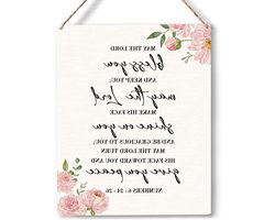 Houten Wanddecoratie - Inspirerende Tekst Plaquette - Huis Decoreren - Met Ophangkoord - 20 x 25 cm - Houtkleur