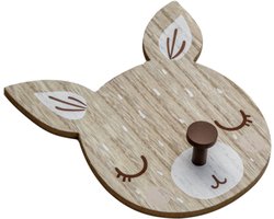 Houten Wandhaak Bambi – Kinderkamer Kapstokhaak – Babykamer Accessoire – Kraamcadeau voor Jongen of Meisje – 19,5 cm