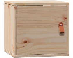 Houten Wandkastje Massief Grenen - 31.5x30x30 cm