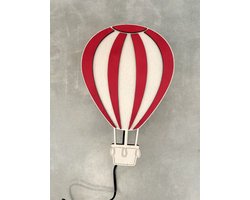 Houten wandlamp kinderkamer - lamp luchtballon - Wandlamp luchtballon - ballon lampje - luchtballon lampje - vliegen - Kinderkamer - Babykamer - Nachtlampje kinderkamer - Cadeau - wandlicht - leeslampje - kinderlampje - speelkamer - verlichting