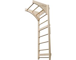 Houten wandrek klimrek voor volwassenen - Naturel