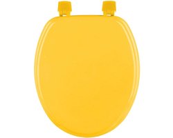 Houten WC-bril 18 inch - Geel