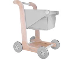 Houten winkelwagentje voor kinderen - Speelgoed voor jonge kinderen - Hoogwaardige en veilige winkelaccessoires
