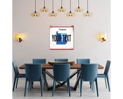 Houten woonbord - Decoratieplaquette - Huisdecoratie - Gepersonaliseerd ontwerp - 40x40cm - Stijl 2