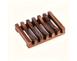 Houten zeephouder bruin - Zeepplankje - Zeepschaaltje - Zeepbakje - Shampoo bar plateau