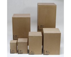 Houten zuil / sokkel/ display/ presentatie zuil M