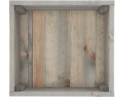 Houtenplantenbak op wielen 39x36x25cm