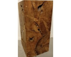 Houtenzuil-Teakhout-Houten sokkel-Sokkel- 60x30x30cm-Koloniaal Teakhuis