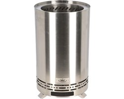 Houtpellet vuurkorf M zilverkleur - Esschert design
