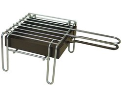 Houtskool en Hout Grillaccessoire - 1 stuk - 16x16x12 cm