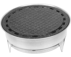 Houtskoolbarbecue - BBQ Grill - Buiten Koken - Inclusief Stenen Bakvorm - 29 x 28 x 10 cm - Zwart