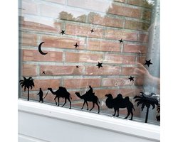 Houtvanappel - Hout van Appel - ramadan decoratie - suikerfeest - ramadanversiering - moskee - lantaarn - ramadan stickers - Eid decoratie - raamstickers - Eid Muburak stickers - ramadan Kareem - Eid - Ramadan - Allah - Arabische teksten - kamelen