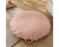 howa Kinderkamer Kussen Vloerkussen Zitkussen "flowers" Ø 80 cm incl. vulling groot rond 87053