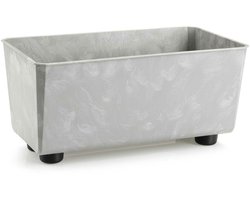 HowHomely Salvia Serie - Plantenbak - Grijs Beton - Rechthoek - Voor Binnen & Buiten