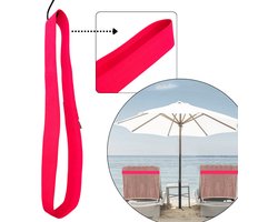 Hoya living - Strandhanddoek elastiek band - Neon Roze - rekbaar van 45 tm 70cm / ligbed elastiek band