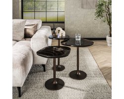 Hoyz Collection - Bijzettafel Eclipse M - Koper Antiek Finish