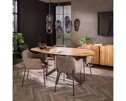 Hoyz Collection - Eetkamertafel 180 organisch - Gerecycled Teakhout Fineer