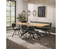 Hoyz Collection - Eetkamertafel 200 Visgraat Eiken - 4 Personen