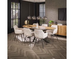 Hoyz Collection - Eetkamertafel 215 Organisch - Gerecycled Teakhout Fineer