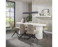 Hoyz Collection - Eetkamertafel Arch Stone 215x90x77cm - Marmer Composiet