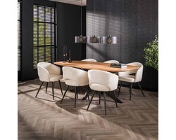 Hoyz Collection - Eetkamertafel Arhus Solid 180cm - Acaciahout - 6 personen