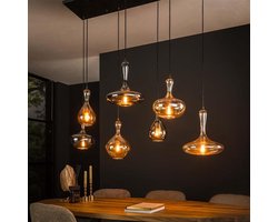 Hoyz Collection - Hanglamp 4+3 Karaf - Artic Zwart