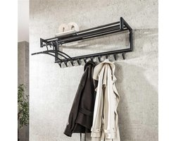 Hoyz Collection - Kapstok 10 Haaks Roede Ronde Buis - Donkergrijs Mat