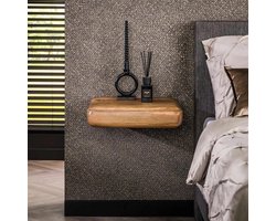 Hoyz Collection - Nachtkastje Sleek - Massief Mango Naturel