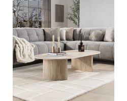 Hoyz Collection - Salontafel Romano Arch 135cm - Keramiek Travertin