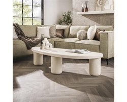 Hoyz Collection - Salontafel XL Kiezel Driehoek - Marmer Composiet
