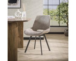 Hoyz Collection - Stoel Swivel - Rich Zandkleur - Set van 4