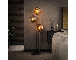 Hoyz Collection - Vloerlamp 3x Ø25 Stellar - Artic Zwart - 32x32x164