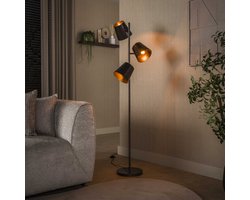 Hoyz Collection - Vloerlamp Kinetic - Bruin - 40x40x167 cm