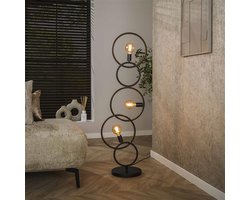 Hoyz Collection - Vloerlamp Loop 3-lichts - Artic Zwart